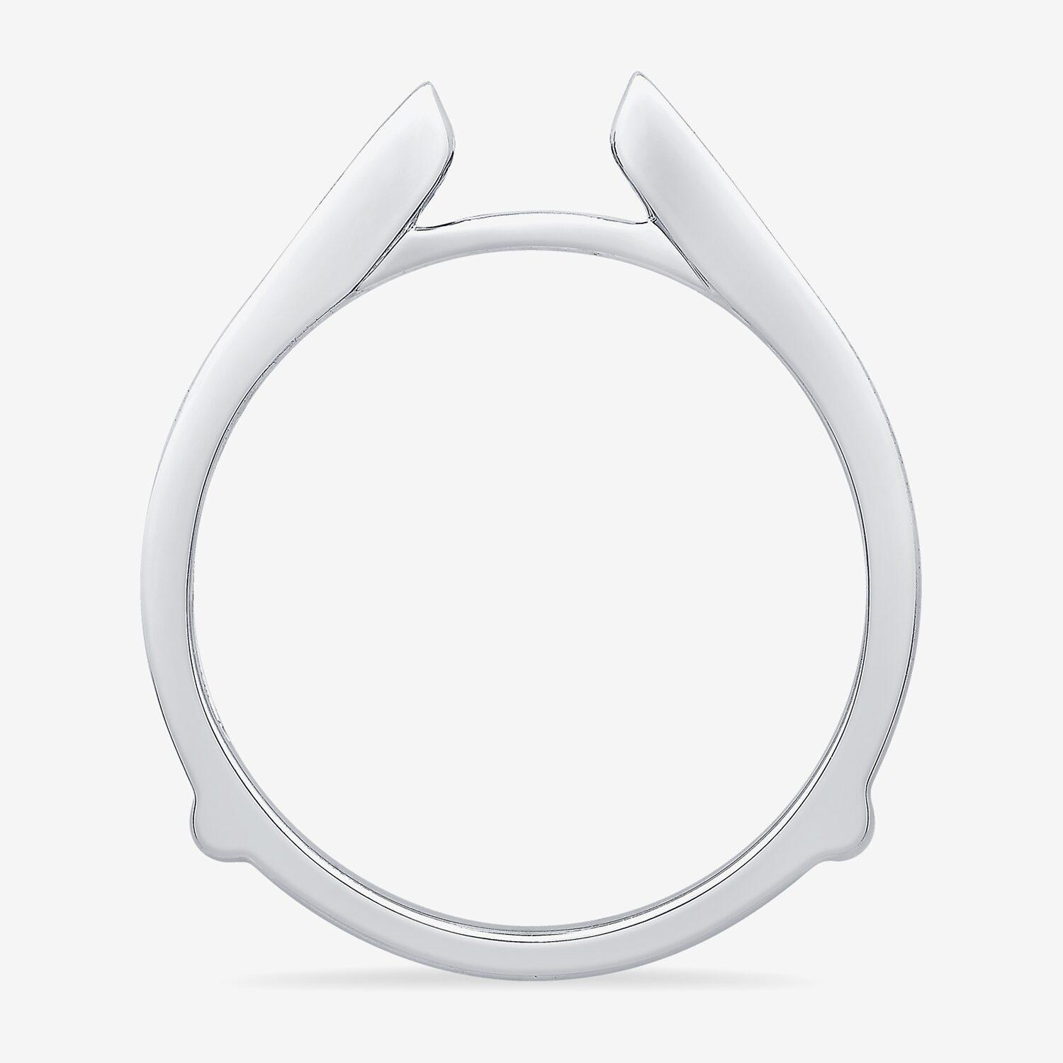 Womens 1/ CT. T.W. Natural White Diamond 10K Gold Wedding Ring Guard