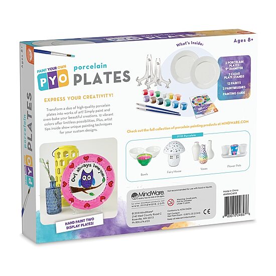 Mindware Paint Your Own Porcelain Plates Board Game