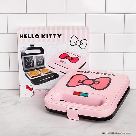 Uncanny Brands Hello Kitty® Red Grilled Cheese Maker- Panini Press and Compact Indoor Grill