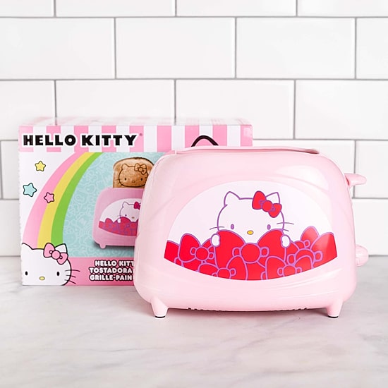 Uncanny Brands Hello Kitty® Two-Slice Toaster- Toasts Your Favorite Kitty On Your Toast