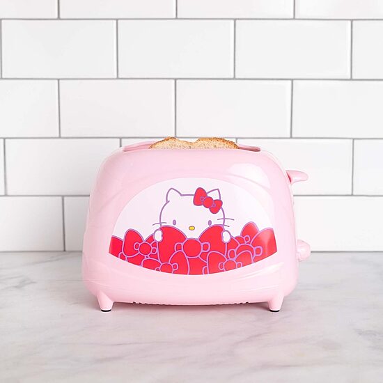 Uncanny Brands Hello Kitty® Two-Slice Toaster- Toasts Your Favorite Kitty On Your Toast