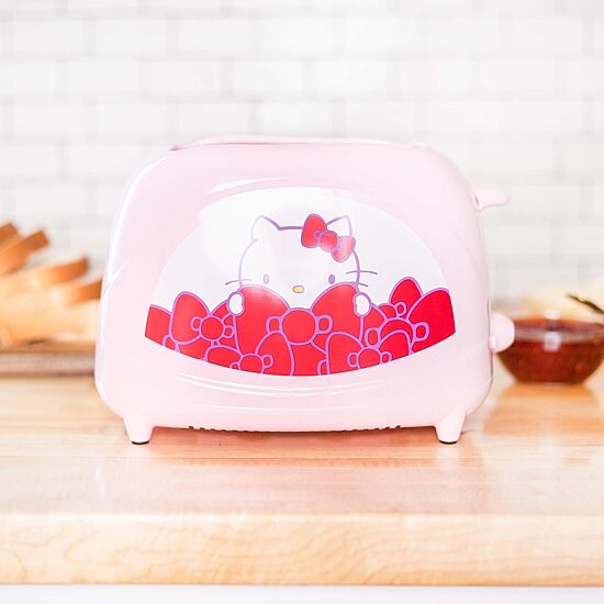 Uncanny Brands Hello Kitty® Two-Slice Toaster- Toasts Your Favorite Kitty On Your Toast