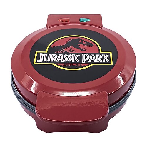 Uncanny Brands Jurassic Park Waffle Maker - T-Rex on Your Waffles - Waffle Iron, One Size, Black
