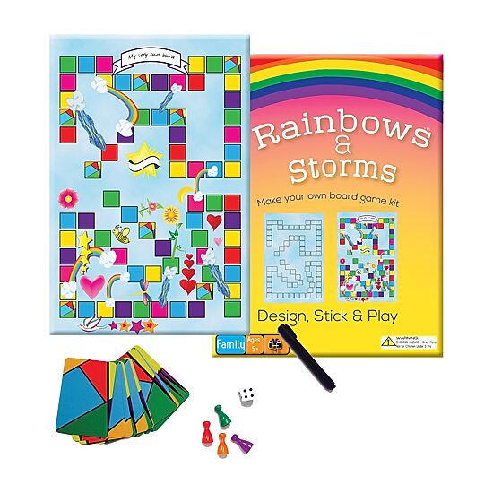 Griddly Games Rainbows & Storms Board Game