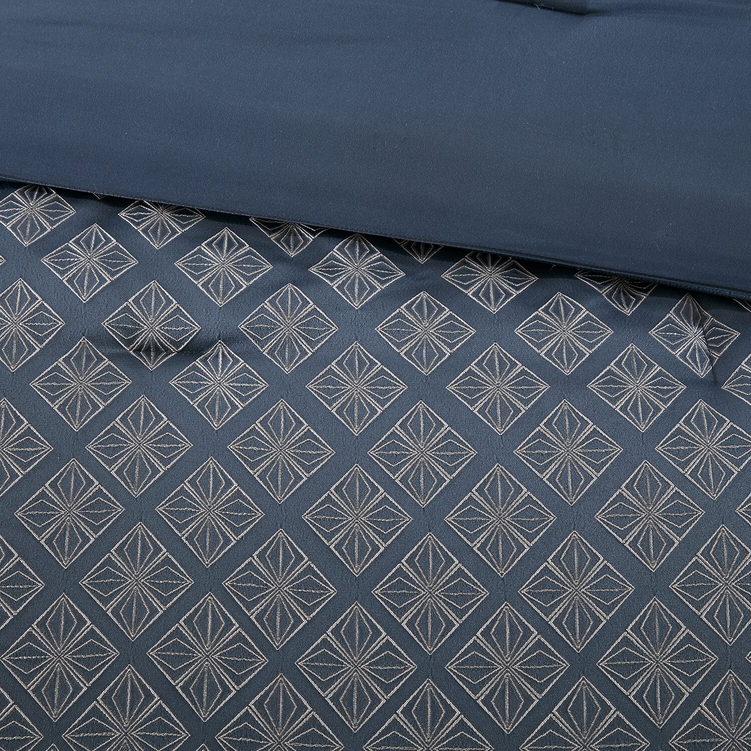Madison Park Morris Polyester  6-pc. Jacquard Duvet Cover Set