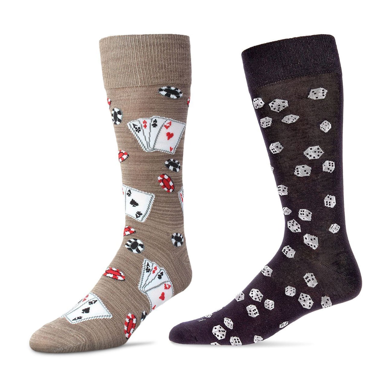 MeMoi Mens 2 Pair Crew Socks