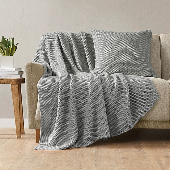 INK+IVY Bree Knit Washable Midweight Throw