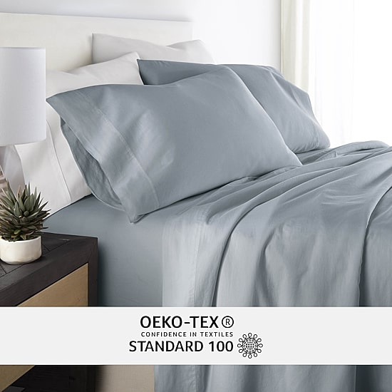 Casual Comfort Solid Cotton 300tc Sheet Set