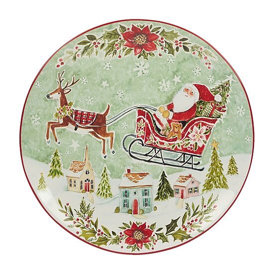 Certified International Joy Of Christmas 4-pc. Earthenware Dinner Plate