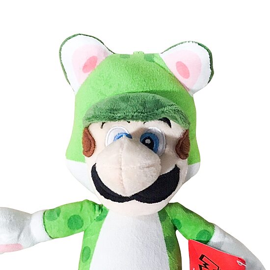 Neko Cat Luigi Super Mario Plush Doll