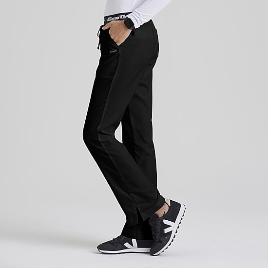 Grey's Anatomy™ by Barco Classic 4275 Aubrey 3-Pocket Low-Rise Flared Leg Womens Plus Tall Moisture Wicking Scrub Pant