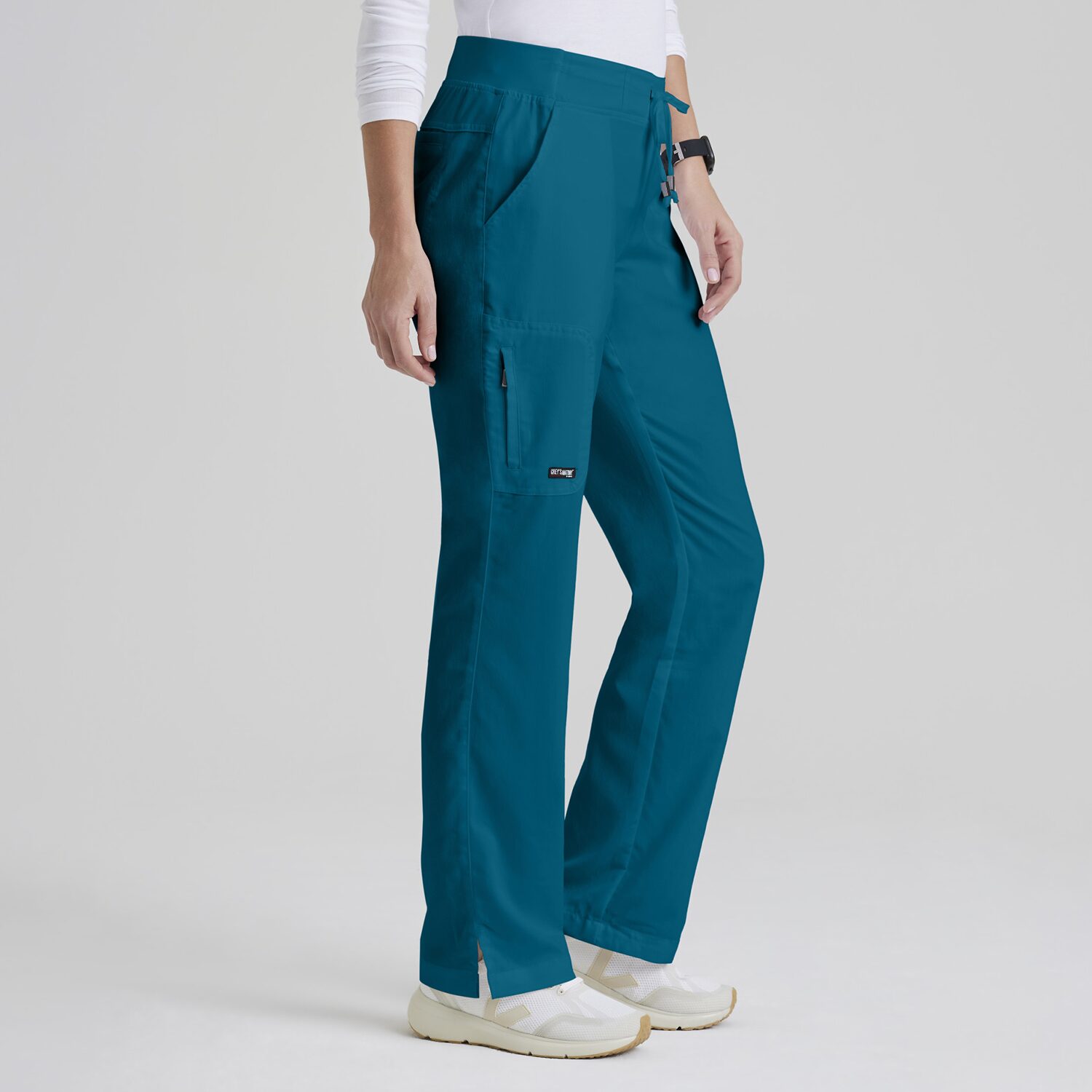 Grey's Anatomy™ by Barco Classic 4277 Mia 6-Pocket Mid-Rise Straight Leg Womens Petite Scrub Pant