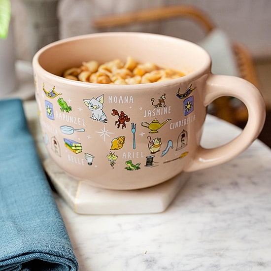 Disney Collection Princess 24 Oz Soup Mug With Lid 2-pc. Princess Coffee Mug