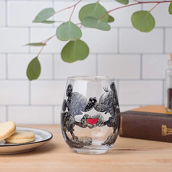 Disney Collection Mickey & Minnie 20 Oz Glass Juice Glass