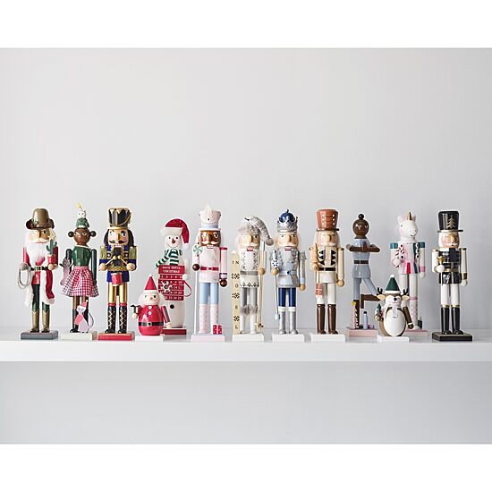 North Pole Trading Co. 14in Shopper Girl Christmas Nutcracker