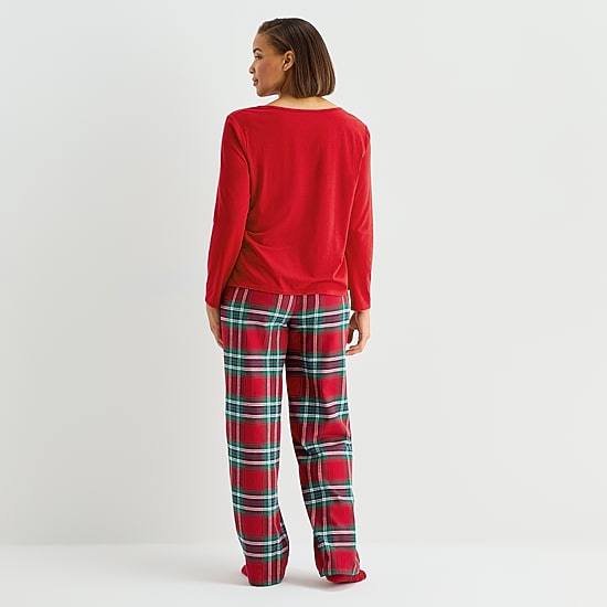 Liz Claiborne Womens Long Sleeve 4-pc. Pajama Set