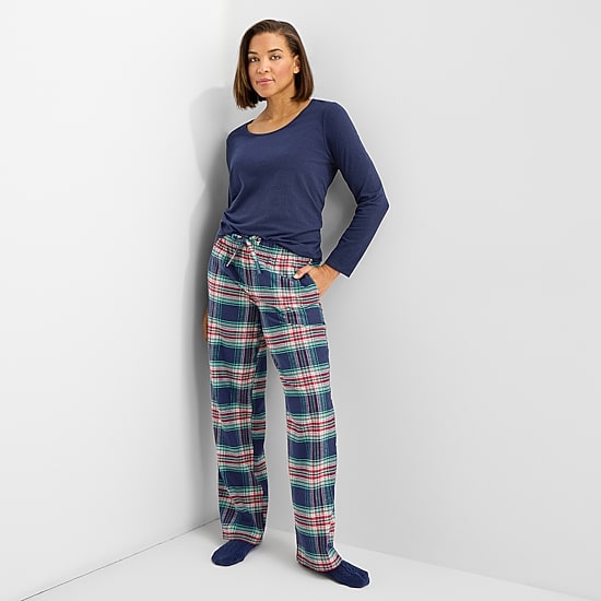 Liz Claiborne Womens Long Sleeve 4-pc. Pajama Set