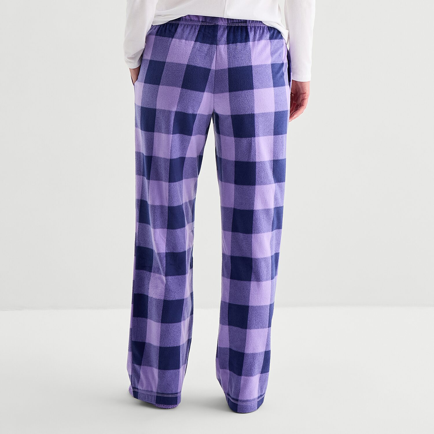 Sleep Chic Womens Fleece Pajama Pants With Sock