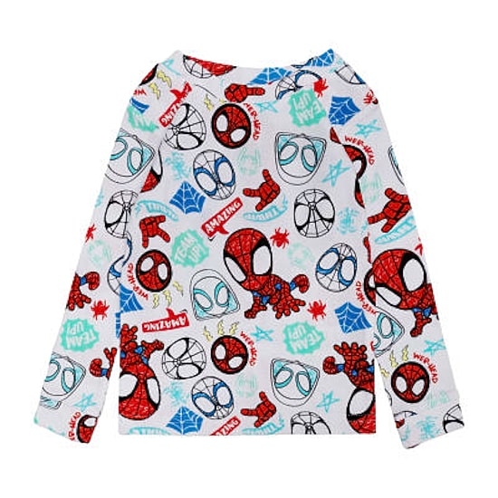 Disney Collection Toddler Boys Spiderman Crew Neck Long Sleeve 4-pc. Pajama Sets
