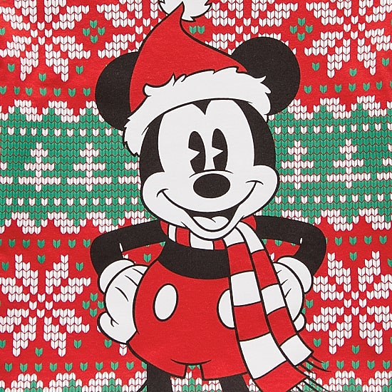 Toddler Boys Crew Neck Long Sleeve Regular Fit Mickey Mouse Graphic T-Shirt