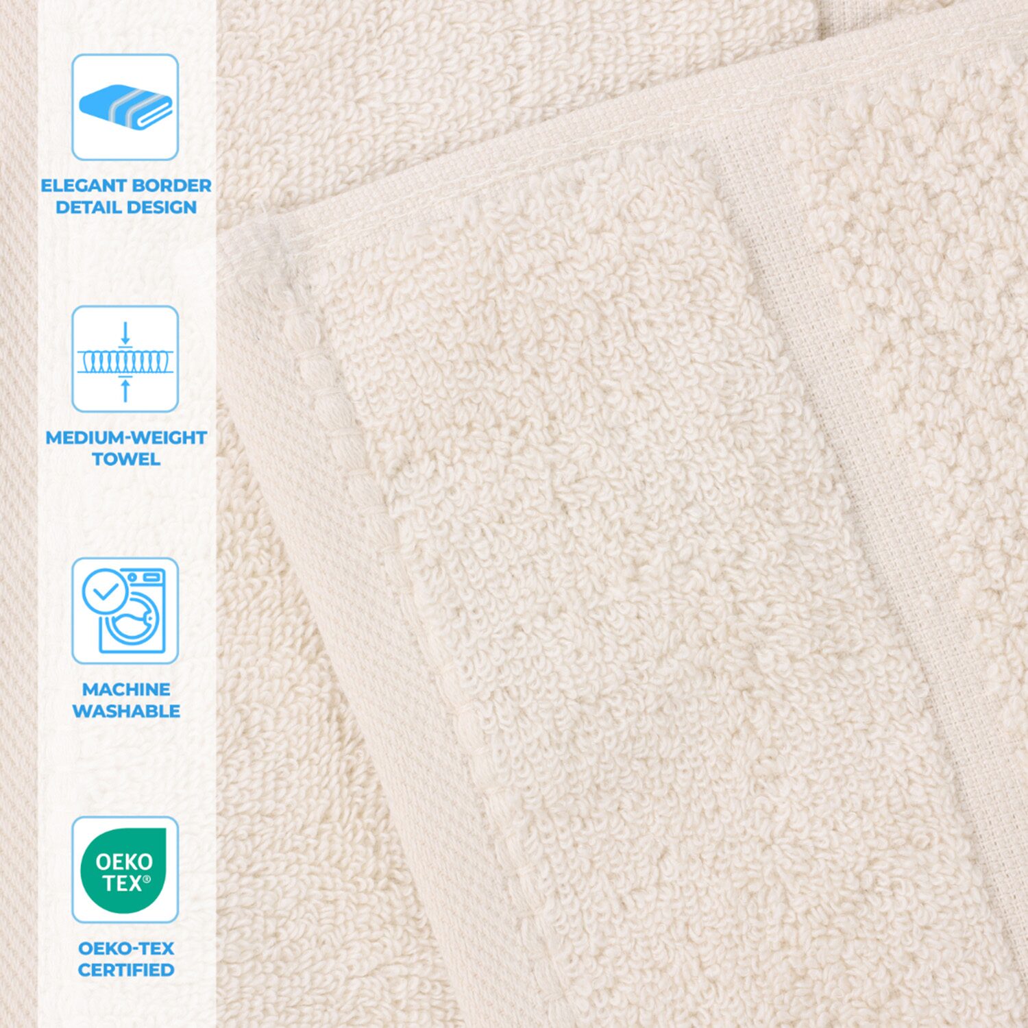 SUPERIOR® Mile Collection 6-pc. Solid Hand Towel