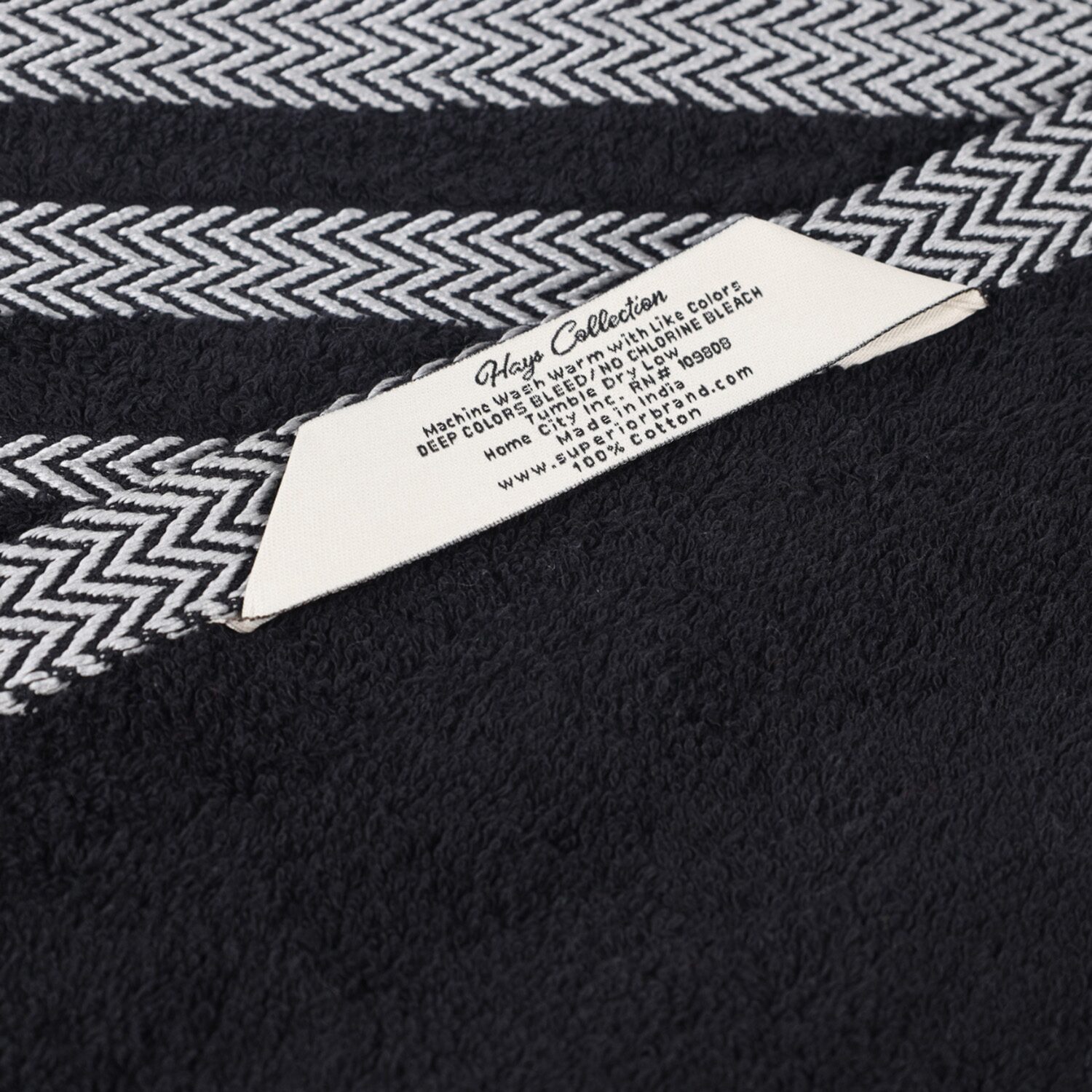 SUPERIOR® Hays Collection | 100% Cotton 8-pc. Quick Dry Solid Bath Towel Set