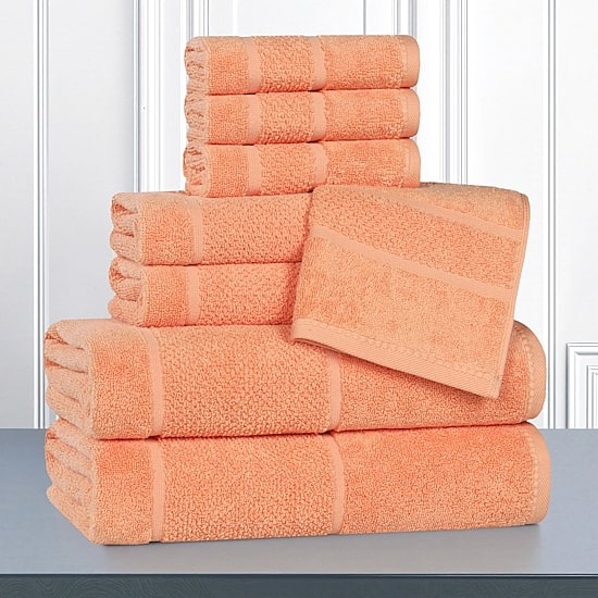 SUPERIOR® Mile Collection 8-pc. Quick Dry Solid Bath Towel Set
