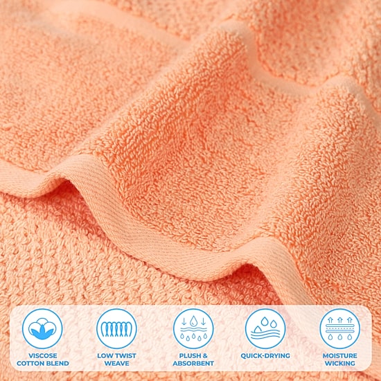 SUPERIOR® Mile Collection 8-pc. Quick Dry Solid Bath Towel Set