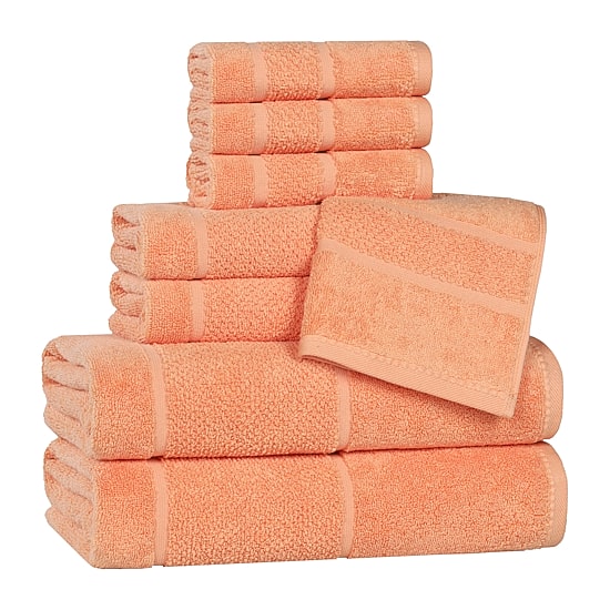 SUPERIOR® Mile Collection 8-pc. Quick Dry Solid Bath Towel Set