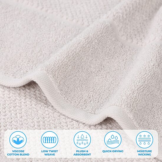 SUPERIOR® Mile Collection 3-pc. Quick Dry Solid Bath Towel Set