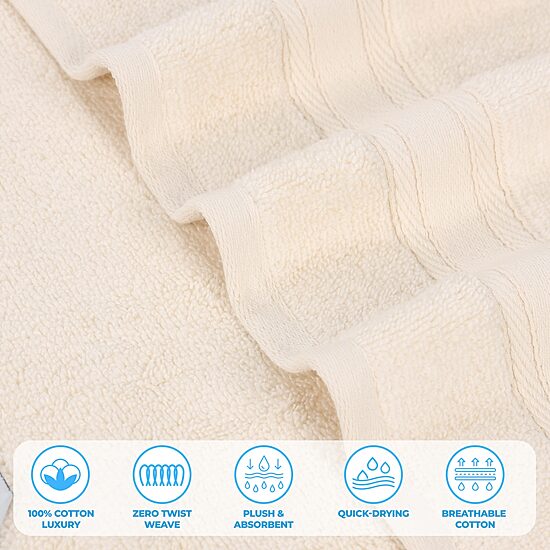 SUPERIOR® Belmont Collection | 100% Cotton 2-pc. Quick Dry Bath Towel
