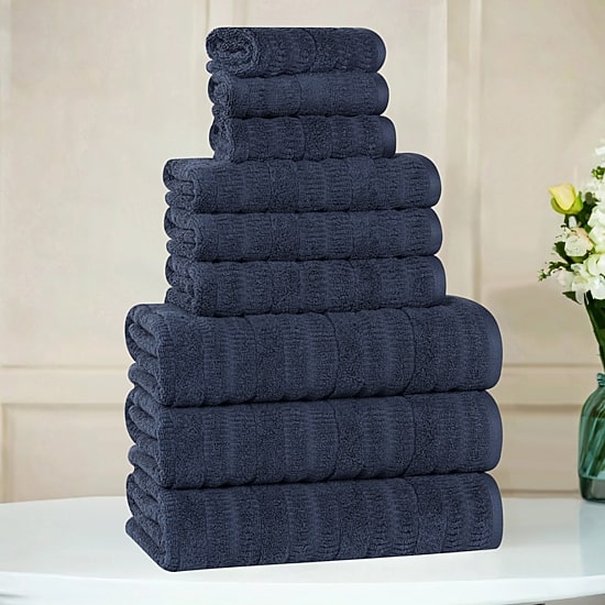 SUPERIOR® Mika Collection 9-pc. Quick Dry Solid Bath Towel Set