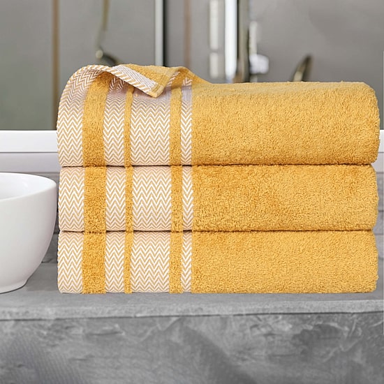 SUPERIOR® Hays Collection | 100% Cotton 3-pc. Quick Dry Bath Towel