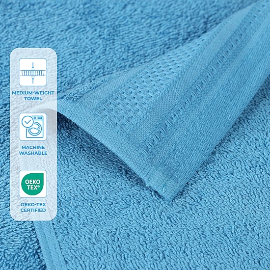 SUPERIOR® Honeycomb Collection | 100% Combed Cotton 6-pc. Solid Hand Towel