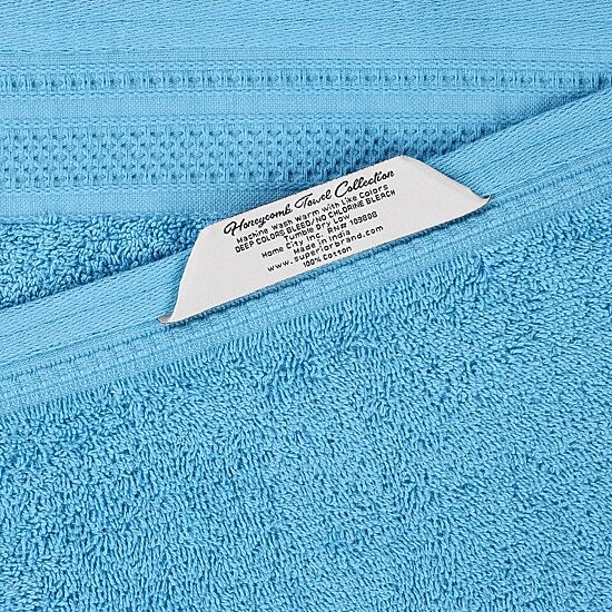 SUPERIOR® Honeycomb Collection | 100% Combed Cotton 6-pc. Solid Hand Towel