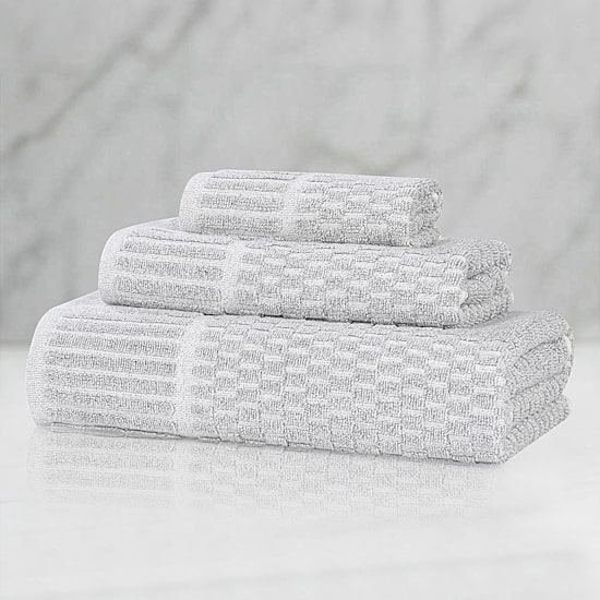 SUPERIOR® Juno Collection 3-pc. Quick Dry Geometric Bath Towel Set