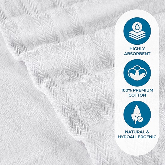 SUPERIOR® Hays Collection | 100% Cotton 2-pc. Bath Sheet