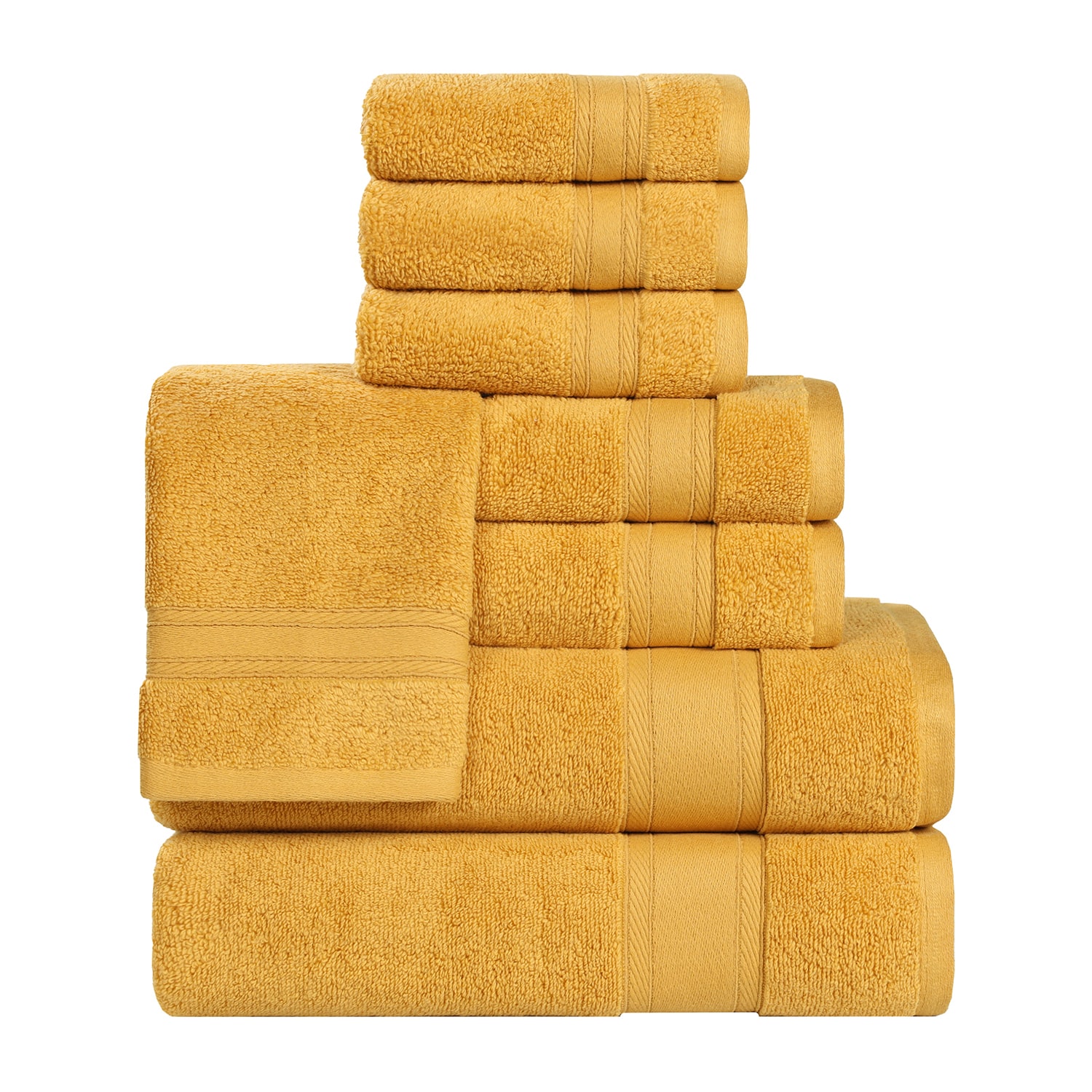 SUPERIOR® Belmont Collection | 100% Cotton 8-pc. Quick Dry Solid Bath Towel Set