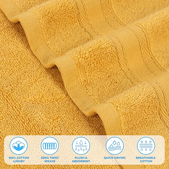 SUPERIOR® Belmont Collection | 100% Cotton 12-pc. Quick Dry Solid Bath Towel Set