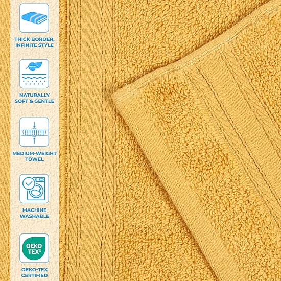 SUPERIOR® Belmont Collection | 100% Cotton 12-pc. Quick Dry Solid Bath Towel Set