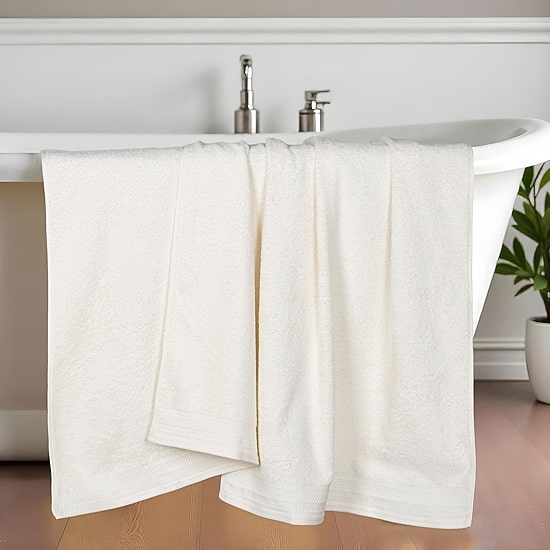 SUPERIOR® Honeycomb Collection | 100% Combed Cotton 2-pc. Bath Sheet