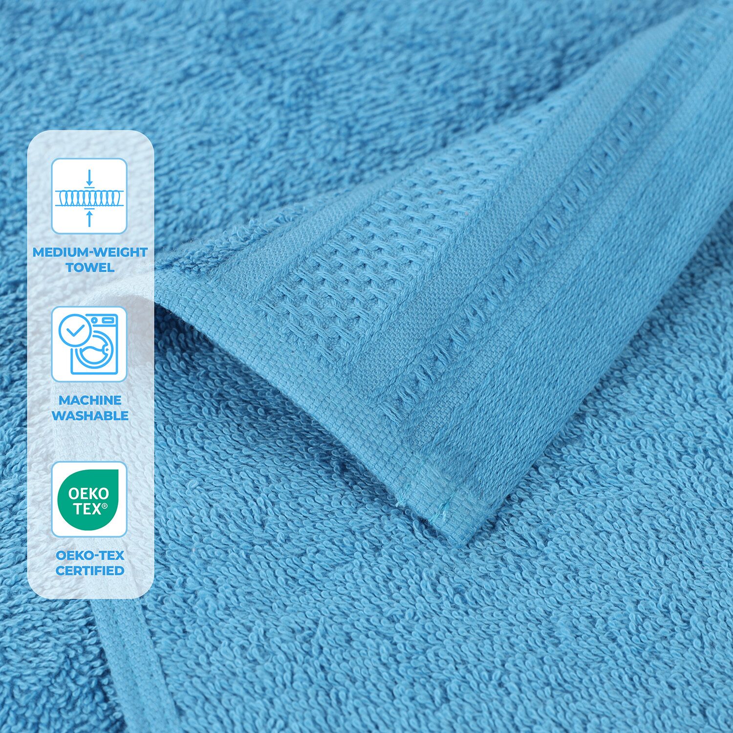 SUPERIOR® Honeycomb Collection | 100% Combed Cotton 2-pc. Bath Sheet
