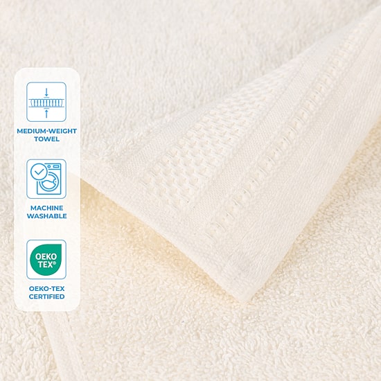 SUPERIOR® Honeycomb Collection | 100% Combed Cotton 2-pc. Bath Sheet
