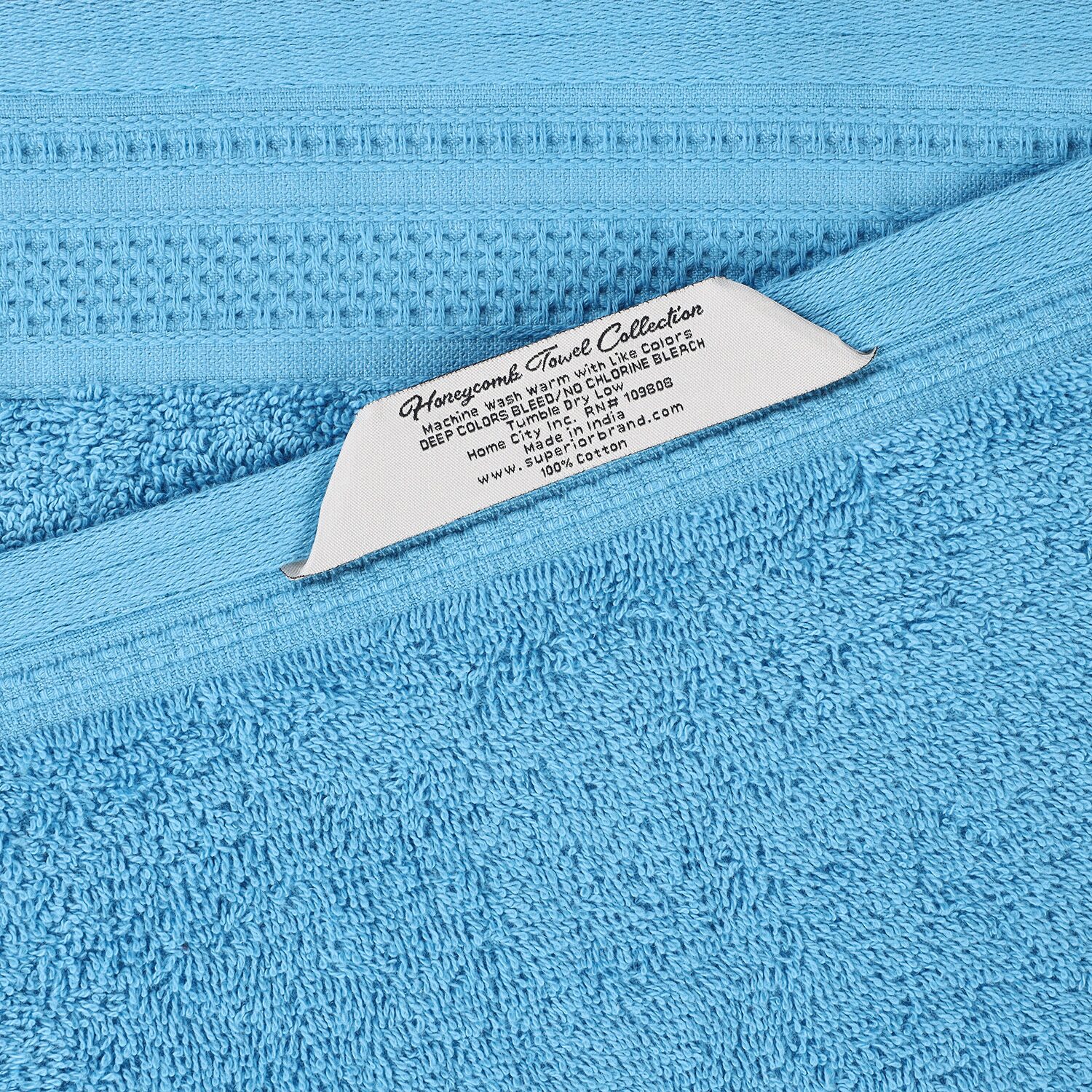 SUPERIOR® Honeycomb Collection | 100% Combed Cotton 2-pc. Bath Sheet
