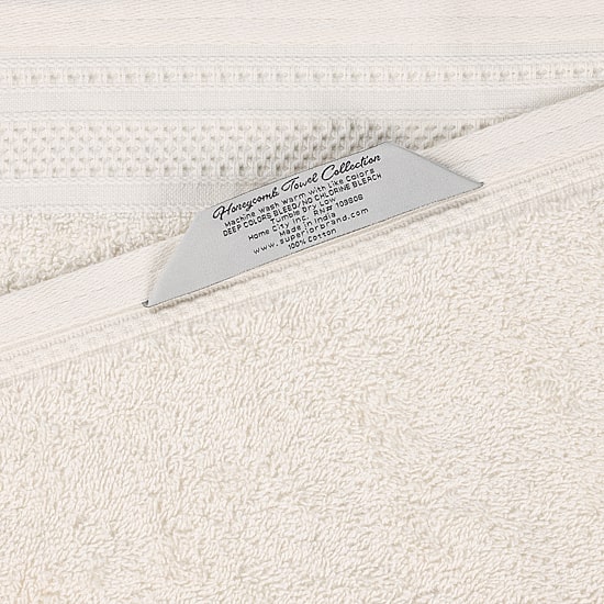 SUPERIOR® Honeycomb Collection | 100% Combed Cotton 2-pc. Bath Sheet