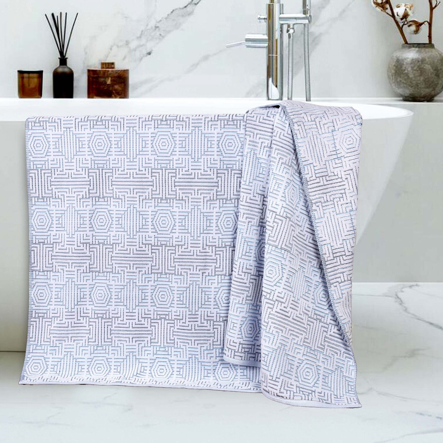 SUPERIOR® Jasper Collection | 100% Cotton 2-pc. Bath Sheet