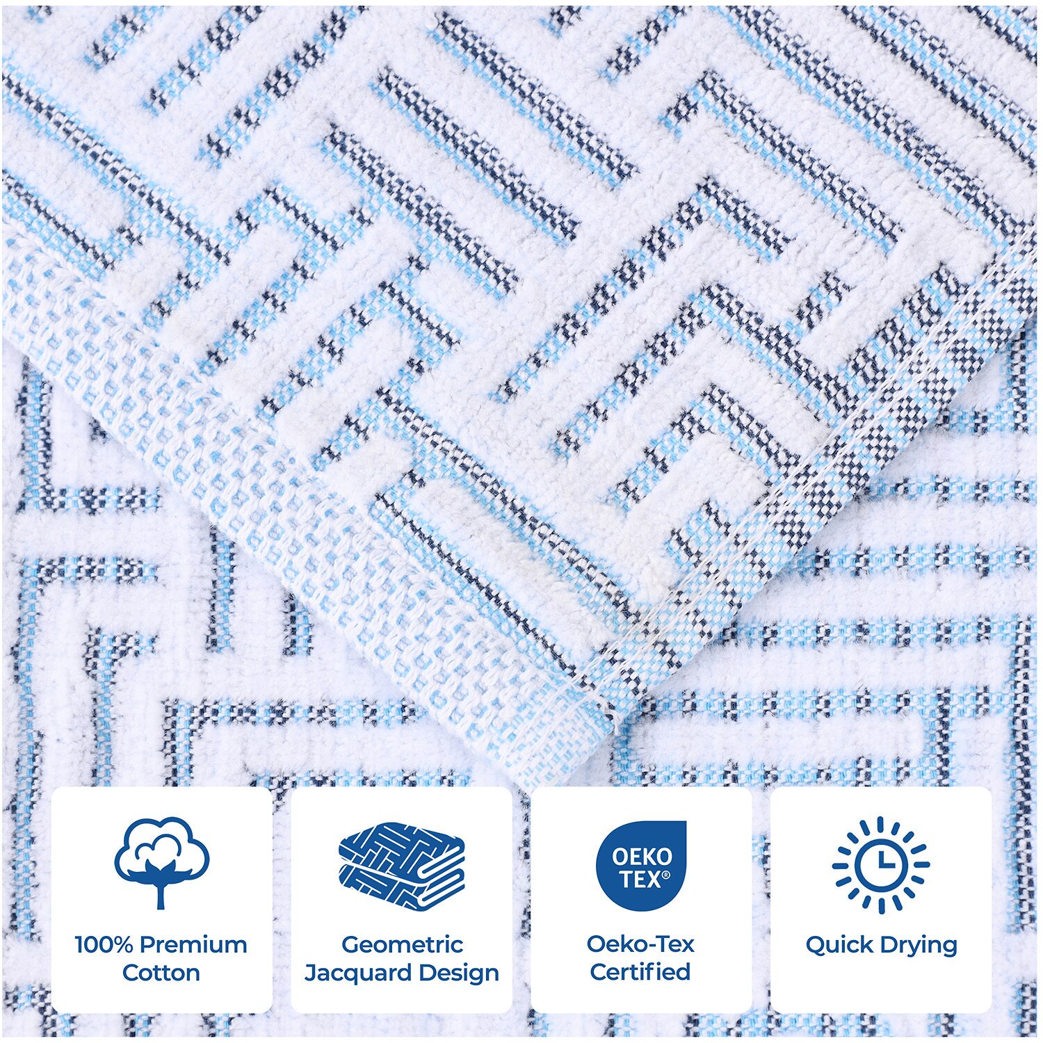 SUPERIOR® Jasper Collection | 100% Cotton 2-pc. Bath Sheet