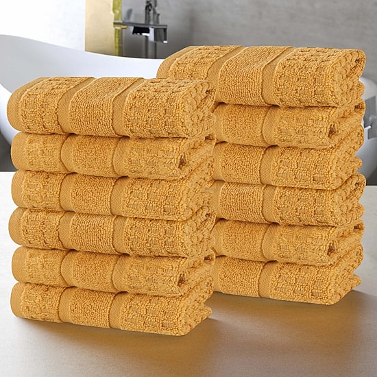 SUPERIOR® Napa Collection | 100% Cotton 12-pc. Quick Dry Washcloth