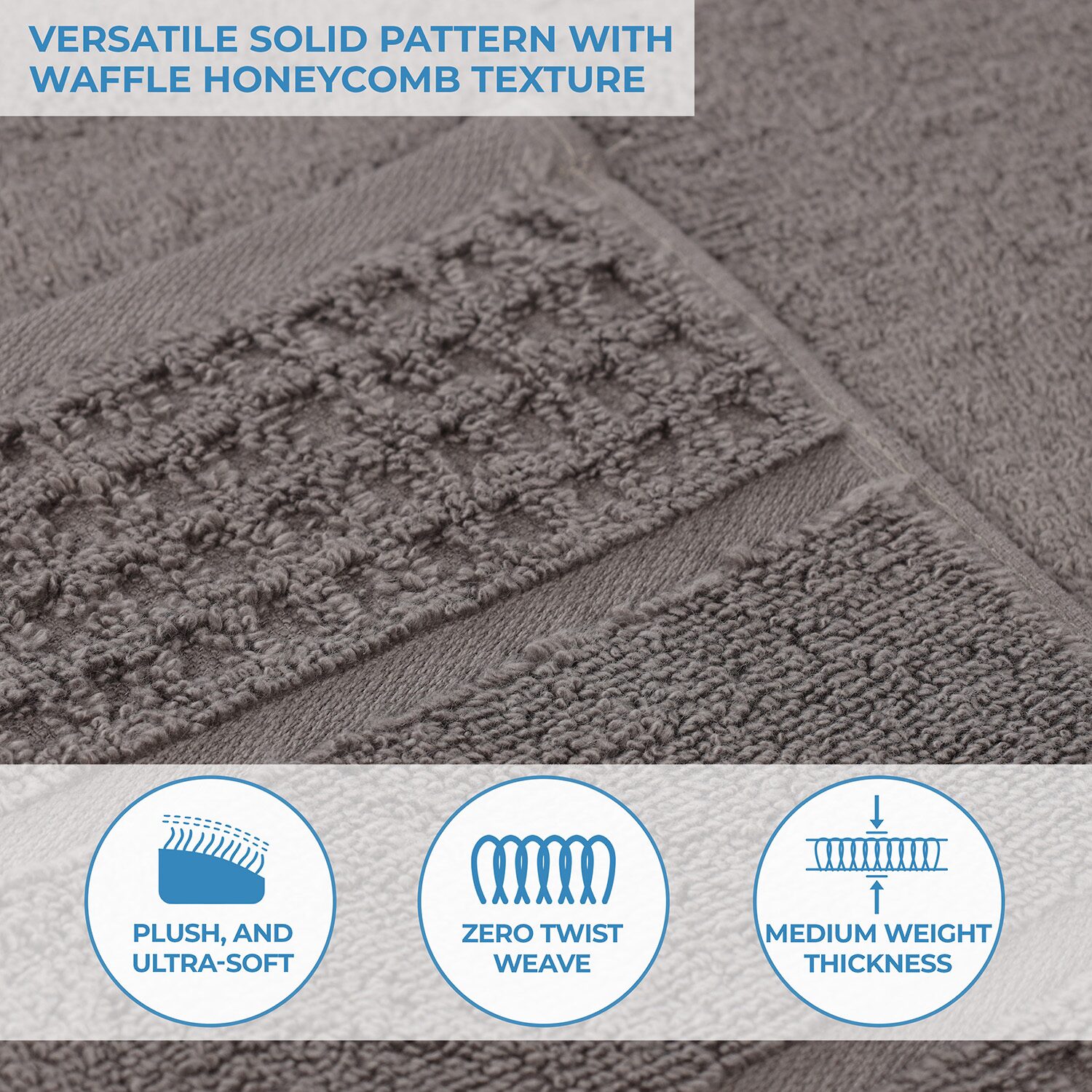 SUPERIOR® Napa Collection | 100% Cotton 12-pc. Quick Dry Washcloth