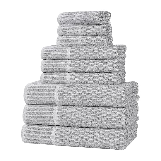 SUPERIOR® Juno Collection 9-pc. Quick Dry Solid Bath Towel Set